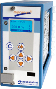 Aquasant Steuergerät Typ Mipromex für die Stab-, Rohr-, Flach- und Seilsonden nach dem Impedanz Messprinzip