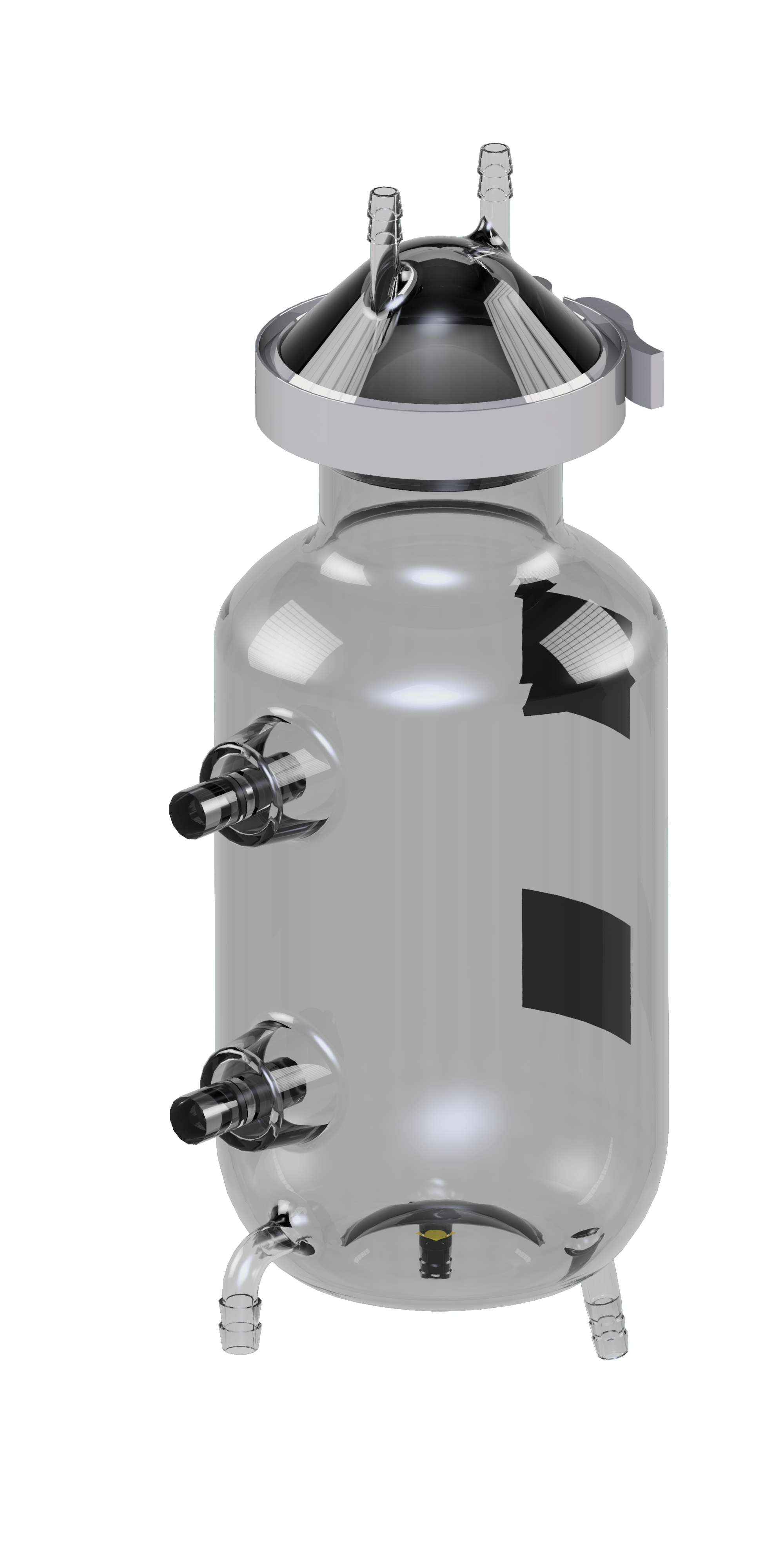 Glasgefässe Typ: GV2000 als Vorlagegefässe bei der Sterilabfüllung