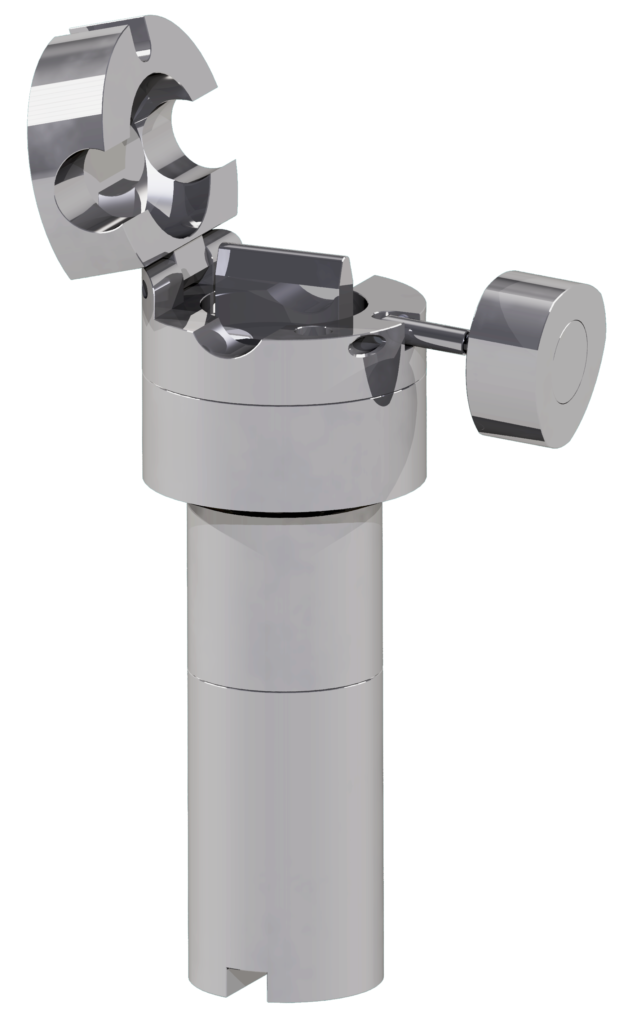 Stahl rostfrei Schlauchquetschventil mit Klapdeckel Typ: SQV 21 KV, für die Dosierung bei der Sterielabfüllung