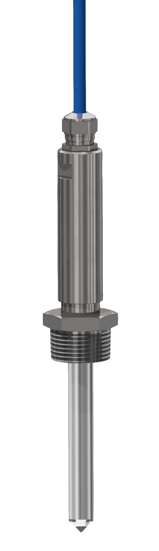 Flüssigkeitsfühler Stahl rostfrei mit 100 mm Glasstab Typ: AF21R 100 für hohe Temperaturen