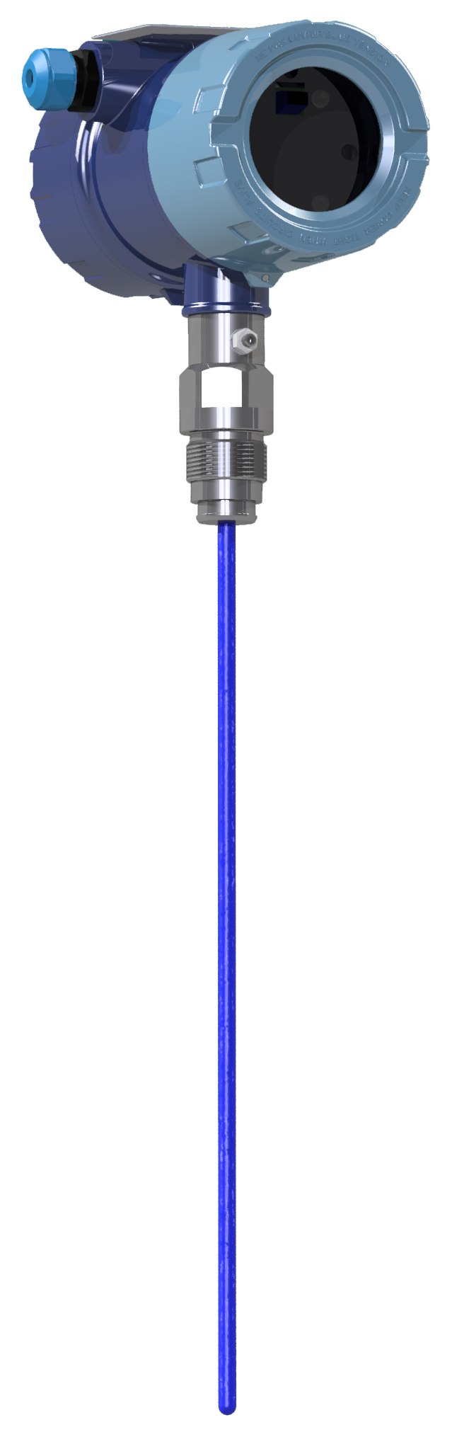 Aquasant Hochdruck Füllstand Stabsonde mit Email Messelektrode Sensor Typ: SEMd-418/400 SB-TN-NPT zur kontinuierlichen Füllstandsmessung