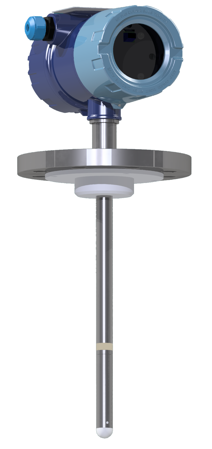 Aquasant Trennschicht-Stabsonde PTFE mit Glas Messelektrode Sensor Typ: ST2Md-300-100-SB-TN-DN zur kontinuierlichen Trennschichtmessung