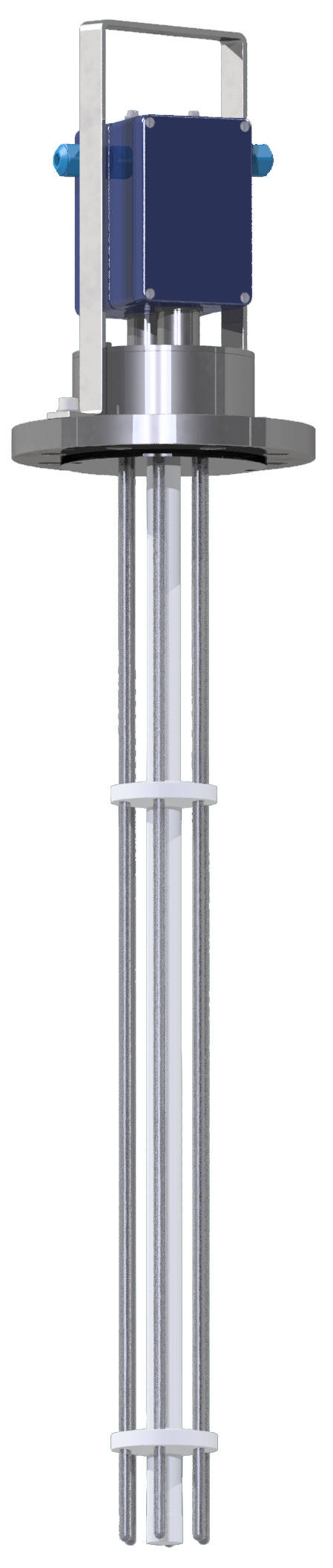 Aquasant Trennschichtmessung Phasen kompensierte Doppel-Stabsonde voll Teflon Sensor Typ: STM-710-400-40-SB-2TN-ES6-DN Plug&Process keine Inbetriebnahme notwendig