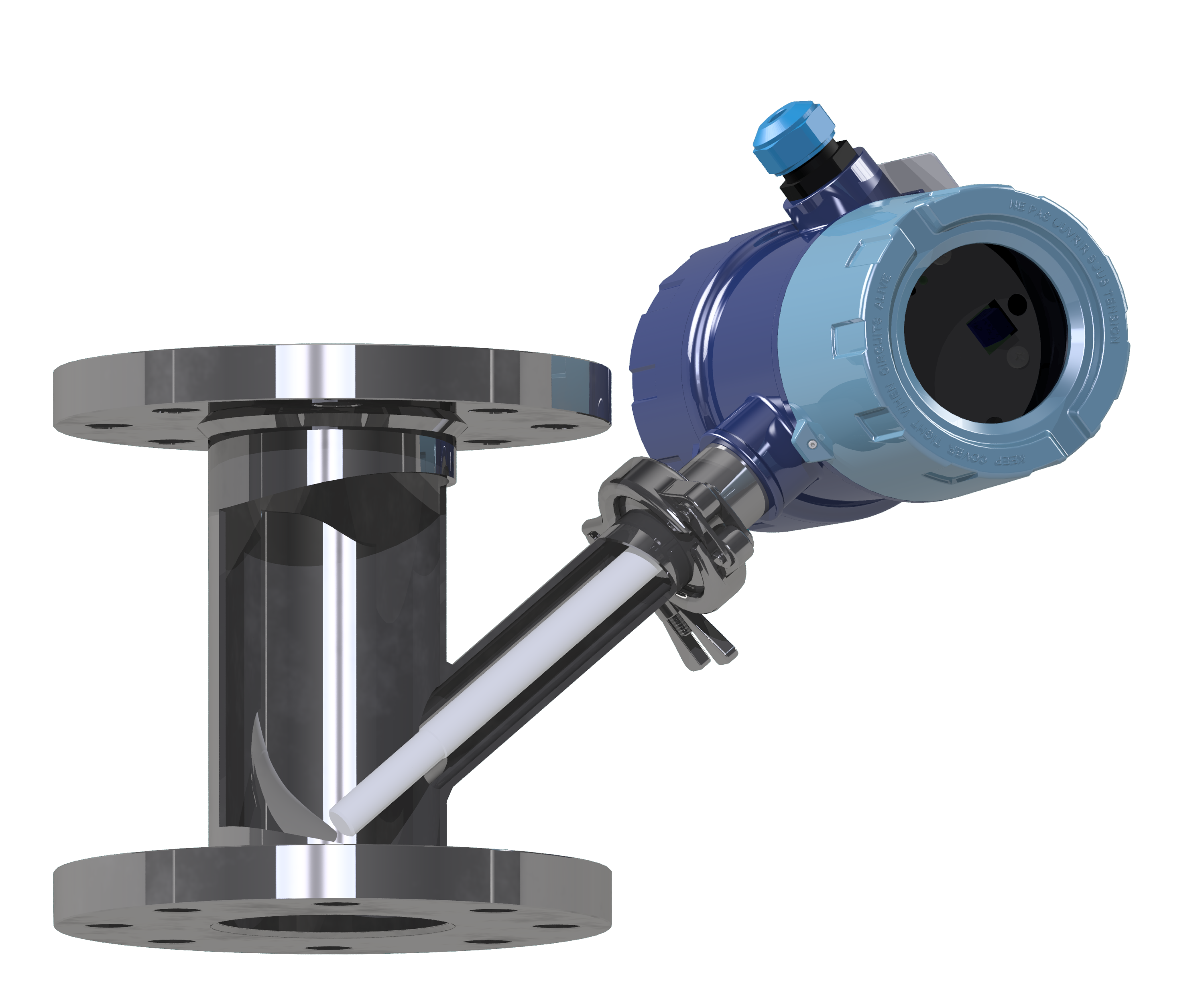 Aquasant Sensor: voll PTFE Stabsonde zur Trennschichtdetektion für die batch flüssig Phasentrennung nach der Extraktion mit leitfähigen Belagsbildungen