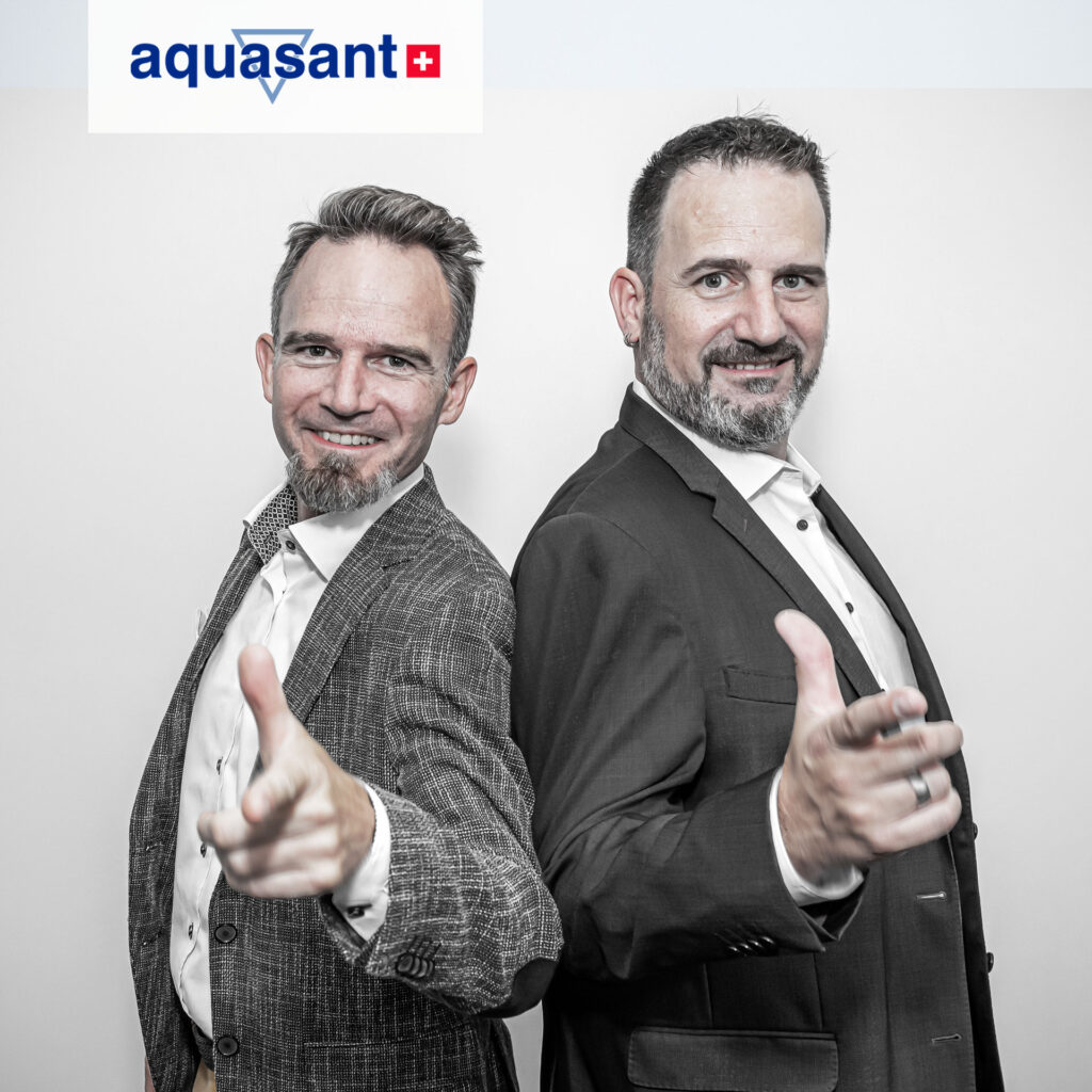 Geschäftsführer Thomas & Roger Inauen bei Aquasant in Bubendorf
